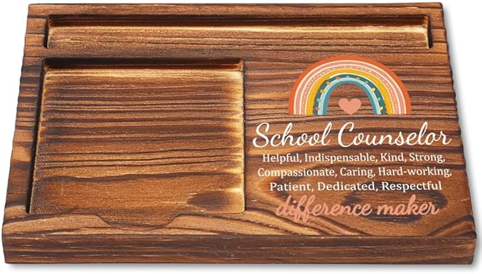 llxxeyopqdxz School Counselor Sticky Note Holder, Thank You School Counselor Gifts, Self-Stick Note Pad Holders YB367