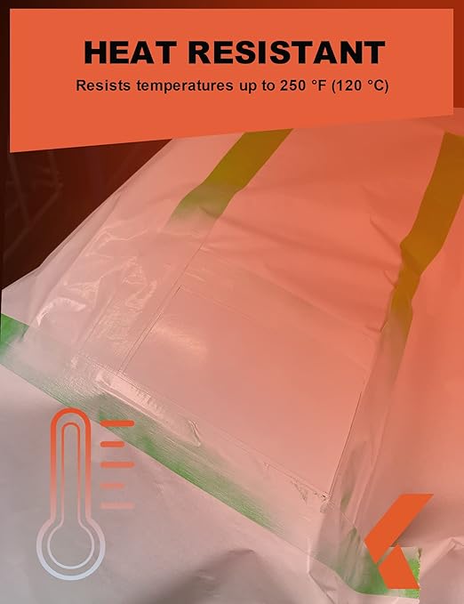 Painters Tape for Car Paint Green No Residue Automotive Masking Tape for Automotive Painting - Heat Resistant for Paint Booth,0.94 Inches X 60 Yards, 12 Rolls