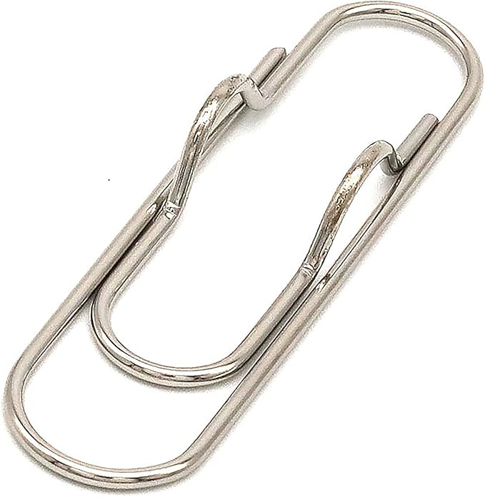 Metal Pen Clips in Gold/Silver/Rose Gold - Pack of 12 Paperclip Pen Holders for Notebooks and Papers, Metal Pen Clip Holder and Pen Holder Clip Included