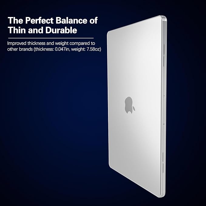 KEROM Crystal Clear Case for MacBook Pro 14 inch 2025-2021 M5 M4 M3 M2 M1 Pro/Max Chip A3434 A3112 A3185 A3401 A2918 A2992 A2779 A2442, Slim Plastic Hard Shell Case & Keyboard Cover, Transparent