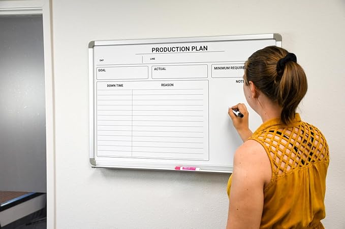 Production Plan Whiteboard 48" x 36"