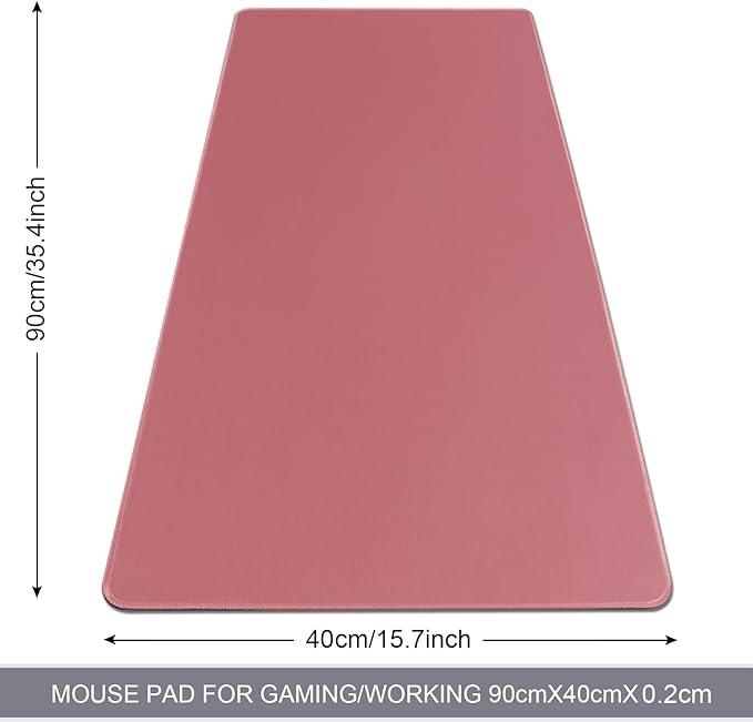 XXL Gaming Mouse Pad 35.4x15.7 Professional Large Mouse Pad & Computer Game Mouse Mat-90x40 Darkpinkus