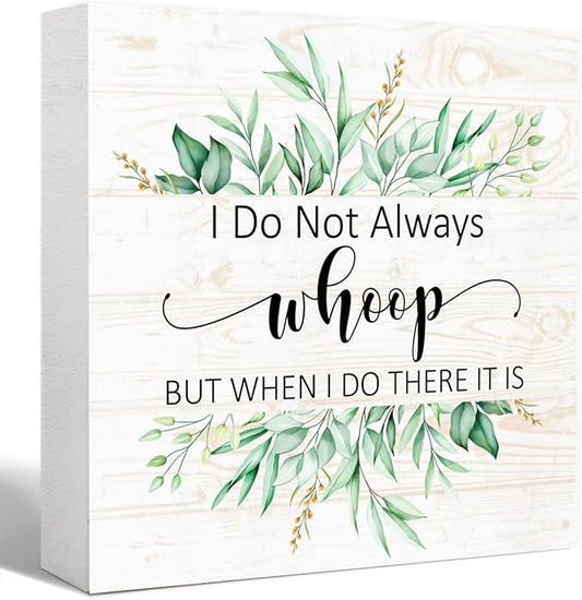 Be Kind Work Hard Stay Humble Quote Wooden Block Sign, 5" x 5" Encouraging Desk Decor for Office,Motivational Gift for Women Best Friend, Positive Vibes Home Accent