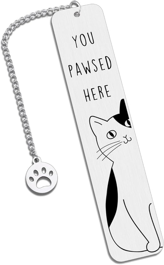 Cat Lover Gifts for Women Men, Cute Bookmarks for Women Girls, Black Cat Gifts for Friends Coworkers, Birthday Gifts for Cat Lovers, Reading Accessories for Book Lovers, Bookish Gifts for Book Club