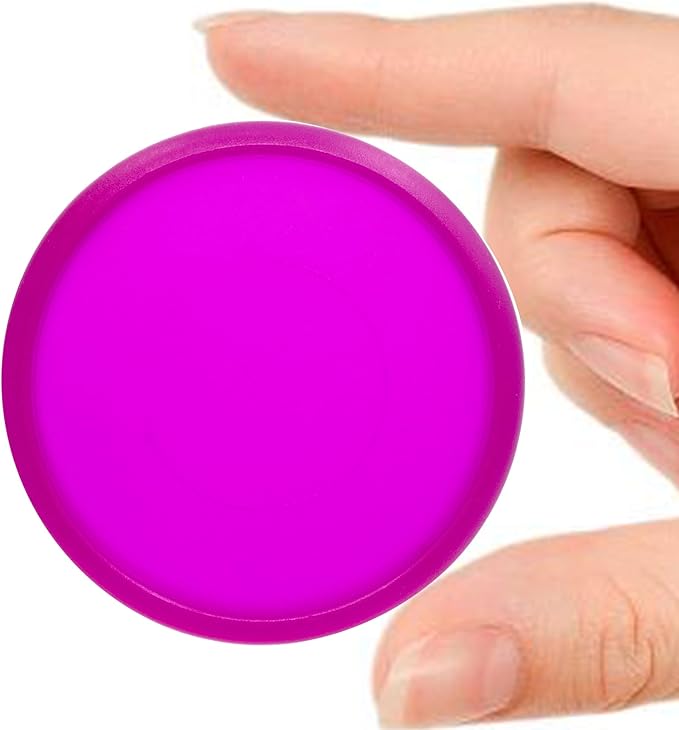 100pcs Discbound Notebook Discs DIY Planner Accessories fits for Tul,Levenger,Arc,Happy Planner,Talia(Transparent Purple,0.7inch/18mm)