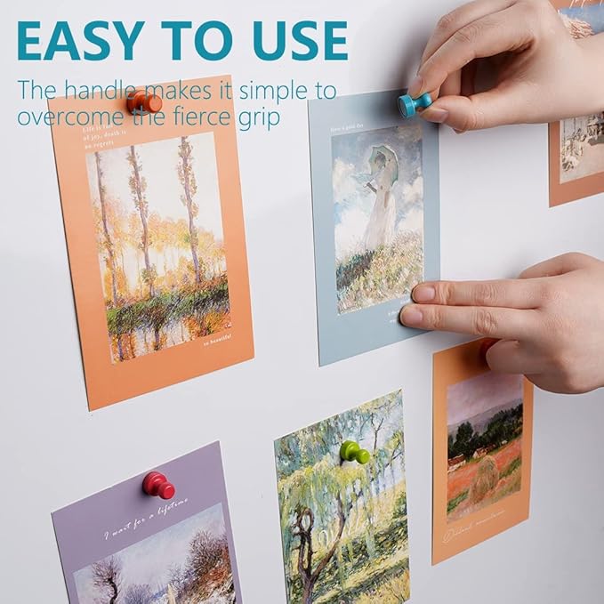 VNDUEEY 16Pcs Refrigerator Magnet Fridge Magnets, Whiteboard Magnets, Strong Metal Magnets for Kitchen, Office, School, Adults, Cruise Magnetic Decor (Multi Color)