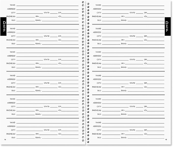 Current Sweet Bee Address Book - 94 Pages; Small 5" x 8-1/2" Size for Purse or Office, Spiral Bound Soft Cover Organizer for Contacts, Addresses, Email, & Phone Numbers + 50 Replacement Stickers
