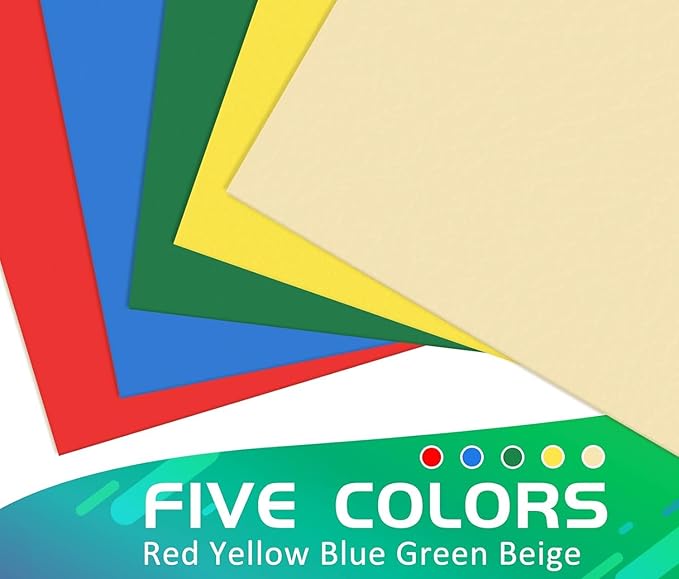 Two Pocket Folder, HERKKA 100 Pack 2 Pocket Folders, Letter Size Paper Folders Designed for Office and Classroom Use, Assorted 5 Colors