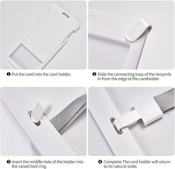 Custom Id Badge Holder Customizable Personalized Id Card with Photo Logo for Employee Work Office Staff Name Tag