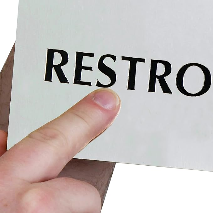 SmartSign 6 x 9 inch Unisex Restroom Sign with Men/Women/Handicap Accessible Wheelchair Pictograms, 40 mil Stainless Steel Metal, Engraved, Door/Wall Mount Bathroom Sign, Silver and Black