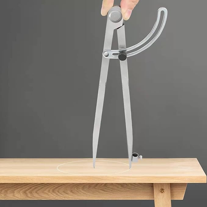 40 inch Compass for Geometry, Compass for Woodworking, Precision Woodworking Compass with Wing Divider and Pencil Holder, Large Compass for Geometry, Woodworking Compass, Drafting, Drawing Compass
