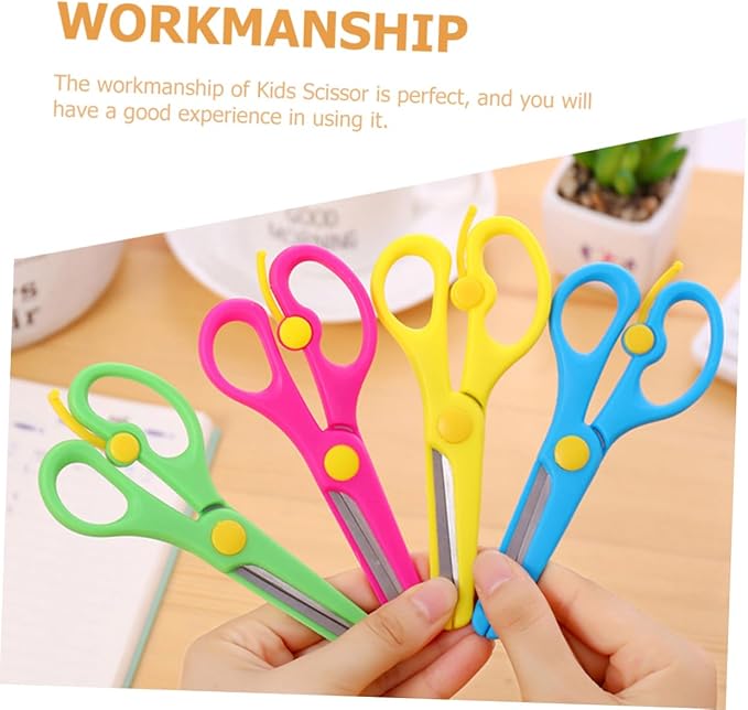 8Pcs Craft Scissors Safe Blunt Tip DIY Scissors for Years Ergonomic Design for Comfortable Cutting Arts and Crafts Supplies