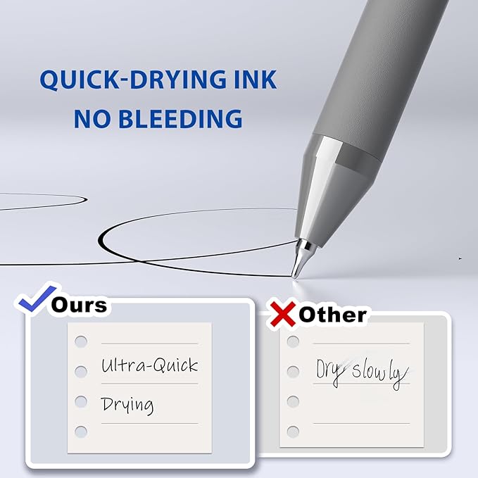 44 Pack Gel Pens Bulk, Black Gel Ink Pens, (0.7 mm) Fine Point Point Pen, Retractable Smooth Writing Pen for Journal Writing,Home Office School Supplies (Black, Red,Blue ink)