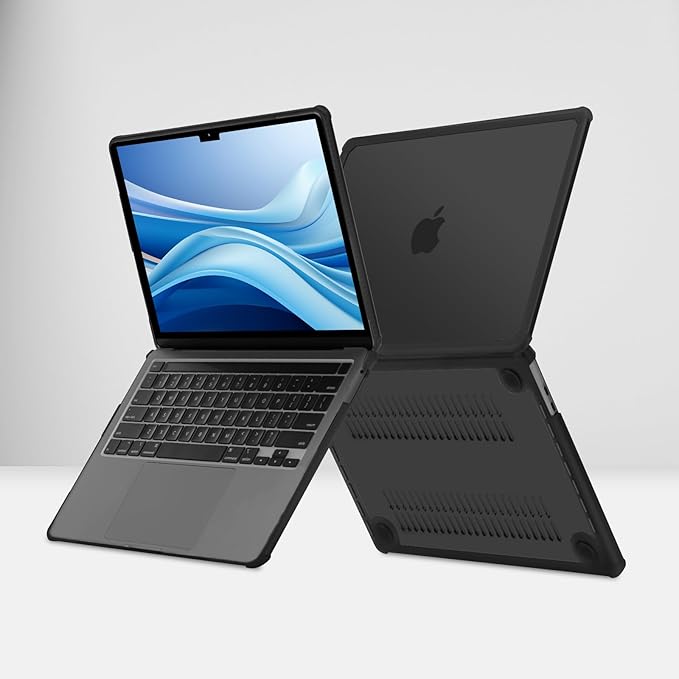 MOSISO Compatible with MacBook Pro 13 inch Case M2 2025-2016 A2338 M1 A2251 A2289 A2159 A1989 A1708 A1706, Anti-Cracking Heavy Duty Plastic TPU Bumper Hard Case&Keyboard Skin&Screen Film, Black