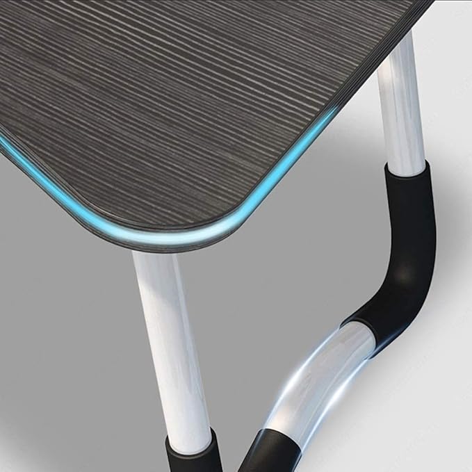 Home Office Lap Desk with Storage Drawer, Cup and Phone Holder, Laptop Bed Tray Table, 23.6" Foldable Desk, Laptop Stand for Breakfast, Working, Writing, Gaming and Drawing