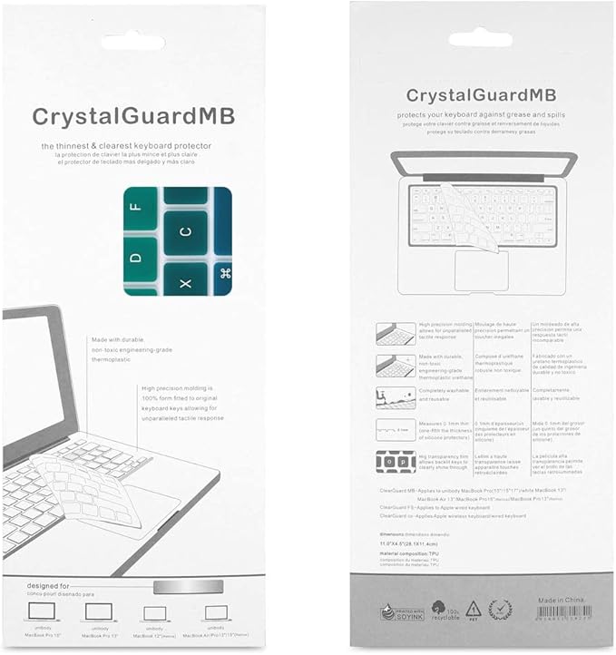 Batianda Premium Gradient Color Keyboard Cover for New MacBook Pro 14'' Pro 16'' 2024 2023 M4 M3 M2 M1 Pro/Max Chip & New MacBook Air 13 15 inch Soft-Touch Silicone Protective Skin,Gradient Green