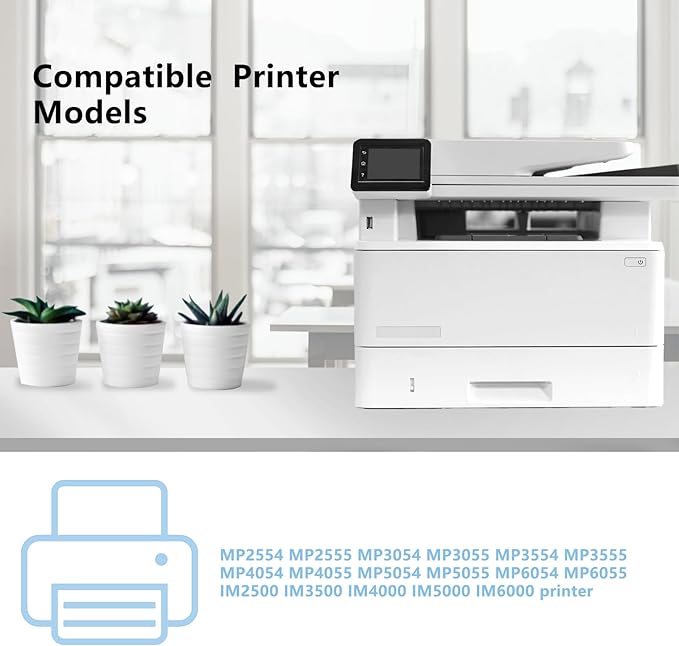 MP 2554 MP 3554 Black Toner Cartridge Compatible for Ricoh Lanier Savin MP2554 MP2555 MP3054 MP3055 MP3554 MP3555 MP4054 MP4055 MP5054 MP5055 MP6054 MP6055 IM2500 IM3500 IM4000 IM5000 IM6000 Printer