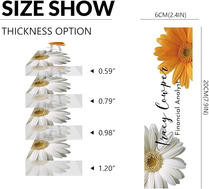 Desk Name Plate Personalized, Custom Name Plate for Desk, Acrylic Desktop Accessories, Office Gift & Decor for Women Men, Teacher Nurse Boss Employee Appreciation Gifts