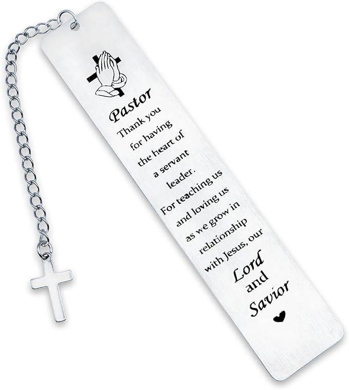 Pastor Appreciation Gifts for Women Men Pastor Bookmark Gifts for Pastor Appreciation Day Pastor Wife Gifts Religious Christian Birthday Retirement Christmas Prayer Gifts