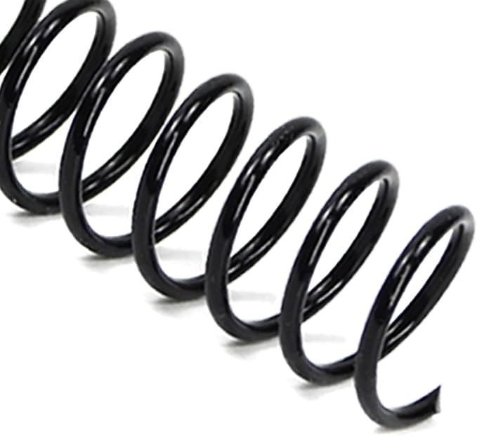 Rayson 19mm Plastic Spiral Coil Binding 3:1 Pitch, 3/4 inch, 160 Sheets Capacity Black Coil Binding Spines - Versatile for Office and Educational Tasks, Pack of 50