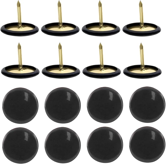 Piutouyar 300Pcs Black Decorative Flat Push Pin, Plastic Roundness Head Thumbtack, Black Thumb Tacks for Wall, Map, Cork Board, 3/8 Inch