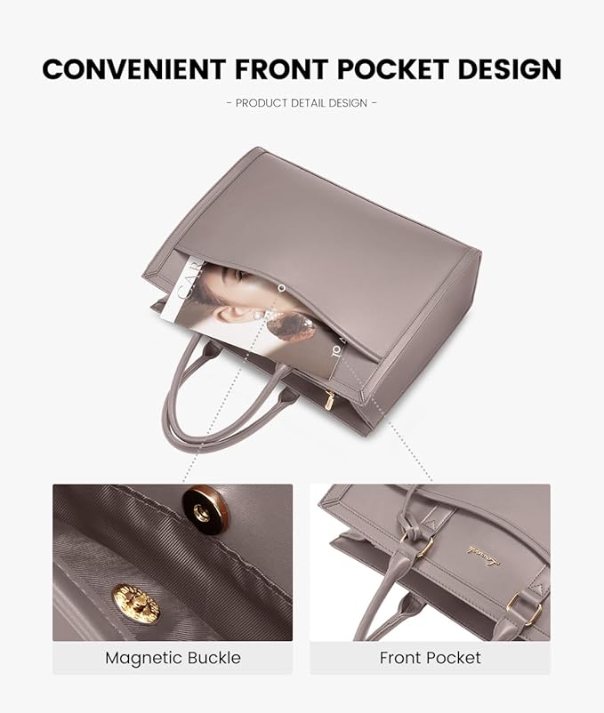 LOVEVOOK Laptop Tote Bag for Women, Office Work Bag Briefcase fit for 15.6 inch Laptop, Large Capacity Teacher Bag Handbag