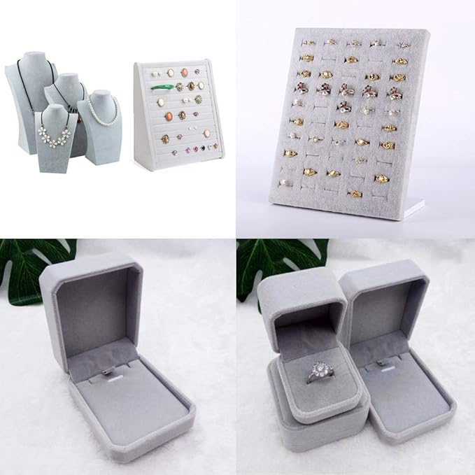 2PCS Self Adhesive Felt Sheets, DIY Felt Adhesive Sheet for Art & Crafts, Peel and Stick Felt for Drawer/Jewelry Box Felt Liner, Solid Color Felt Wallpaper (14.6" x 39.4", Grey)