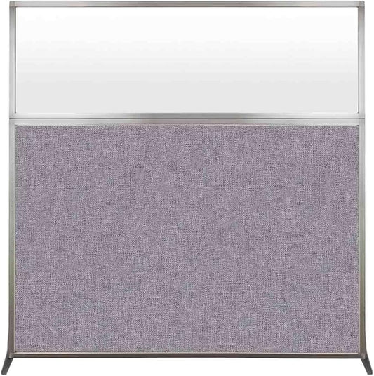 Versare Hush Screen Portable Room Divider | Workstation Wall Divider | Freestanding Privacy Hush Panels | Frosted Windows | Fabric Office Divider Screen | Great for Room Separation