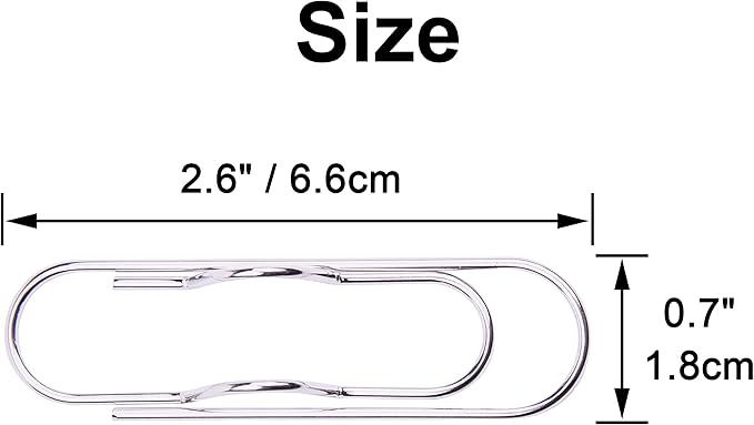 Wisdompro Pen Clip, 12 Pack Stainless Steel Pen Clip Holder for Notebook, Books, Journal, Clipboard, Paper, etc. - 2.6 x 0.7 inch (Silver)