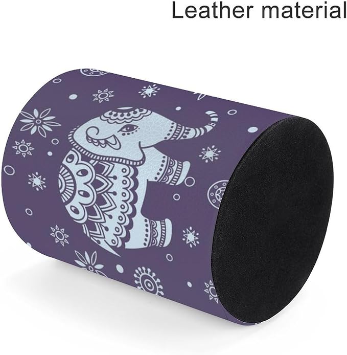 Cute Elephant Pen Holder Pencil Organizer Cute Pencil Cup Desk Decor Makeup Brush Holder PU Multifunctional Office Suppliesfor Home Classroom School