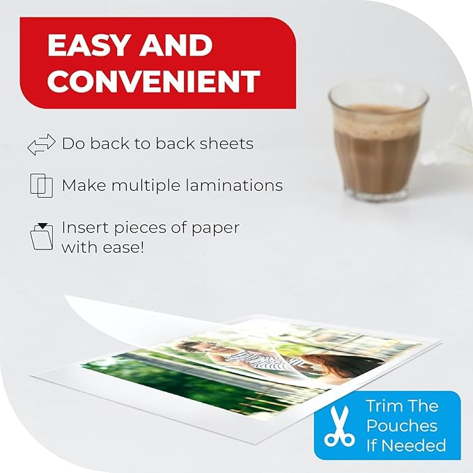 5MIL Thermal Laminating Sheets (100 Count) 11.5x17.5 inch, Dry-Erase Friendly Laminating Pouches, Compatible with Laminators, Crystal Clear Laminated Finish