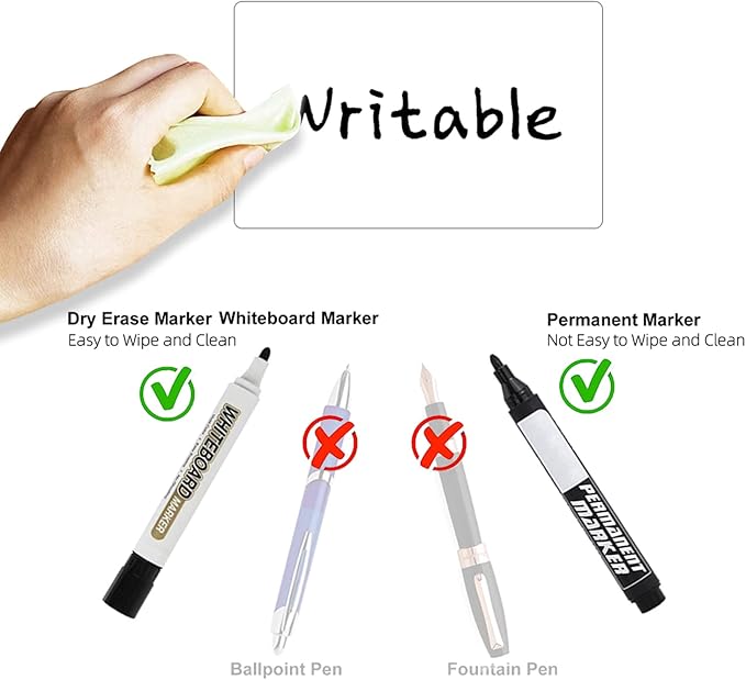 Rectangle Labels Sticker 3×5 Inch Vinyl Floor Stickers Color Coding Name Tags Roll Removable 200 PCS, White