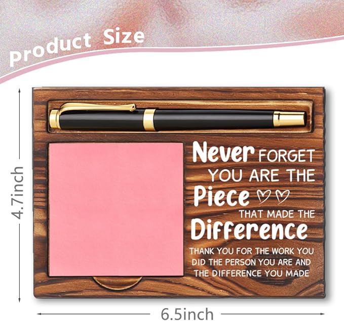 llxxeyopqdxz Appreciation Gifts for Mentor, New Job Gifts for Mentor, Thank You Appreciation Gifts for Mentor, Inspirational Quote for Desk Self-Stick Note Pad Holders YB356