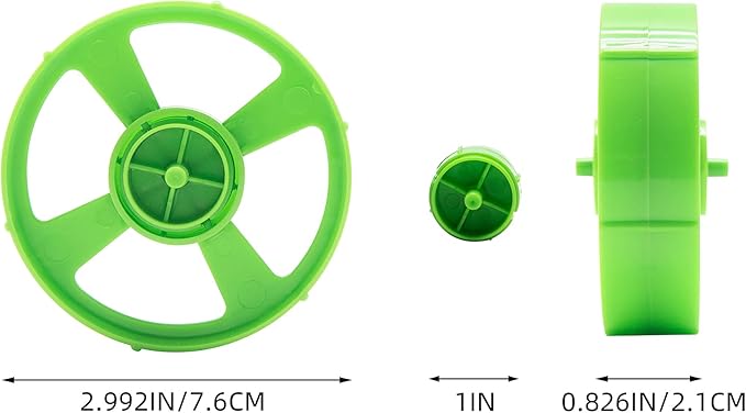 Desktop Tape Dispenser Adhesive Roll Holder (Fits 1" & 3" Core) with Weighted Nonskid Base Green