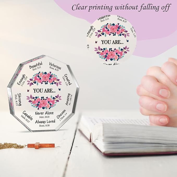 Christian Gifts for Women Birthday Christmas Inspiration Religious Gifts Spiritual Catholic Pastor Wife Appreciation Gift for Women Her Mom Friends Sister Female Coworker Sister Christian Sign Plaque