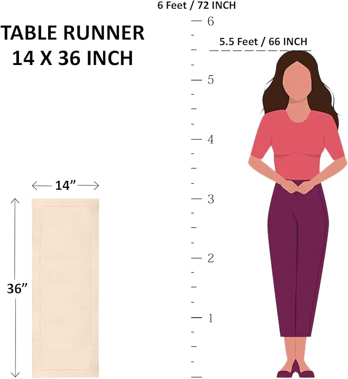 Solino Home Linen Mustard Yellow Table Runner 36 Inches - 100% Pure Linen Farmhouse Short Table Runner 14 x 36 Inch Ideal for Dresser and Coffee Tables - Fete