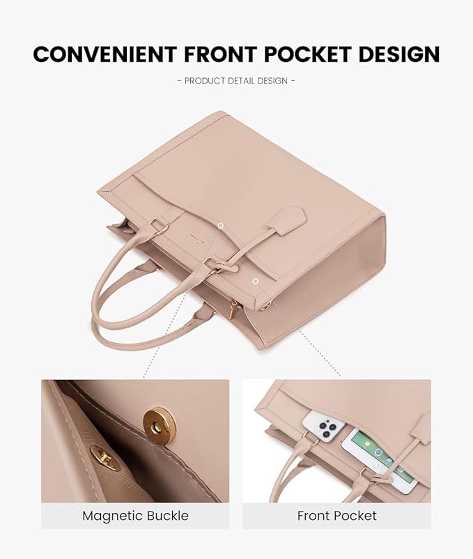 LOVEVOOK Laptop Tote Bag for Women, Office Work Bag Briefcase fit for 15.6 inch Laptop, Large Capacity Teacher Bag Handbag