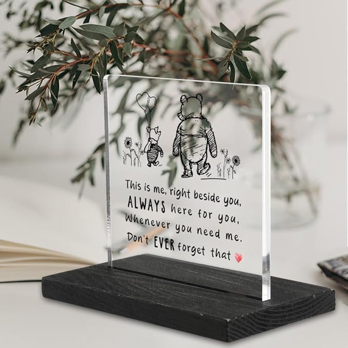 Supportive Friend Gifts, Tough Times Gifts Right Beside You Desk Sign for Friends, Great for friends Coworker Sister who are going through a difficult time, Best Friend Decorative Signs-DX213