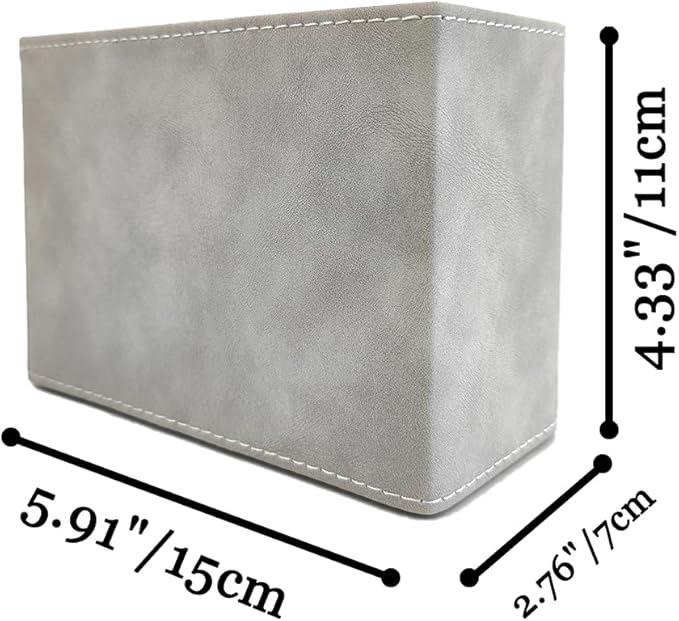 Pen Holder for Desk Pencil Organizer Cute Cup Holders Aesthetic (Smoke Gray, 5.91" x 4.33" x 2.76")