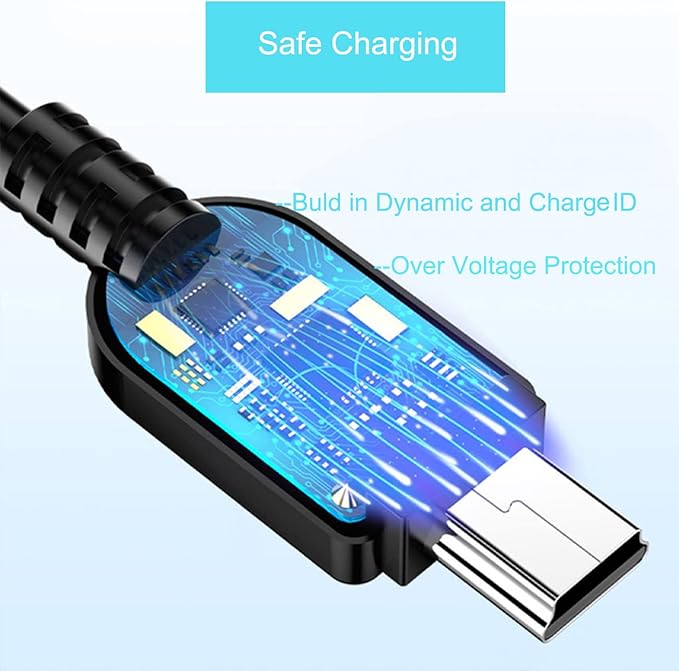 5FT Calculator Charger for Texas Instruments TI-84 Plus CE Graphing Calculator, TI 84 Plus CE Color/TI-84 C Silver Edition, TI Nspire CX/CX CAS/CX II Color Calculator Charger Cable