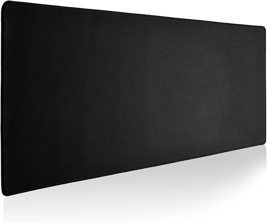 Large Gaming Mouse Pad with Durable Stitched Edges, Non-Slip Rubber Base, Big Computer Keyboard Mouse Mat Desk Pad for Home Office Gaming Work, 11.81"x27.56"x0.08", Black