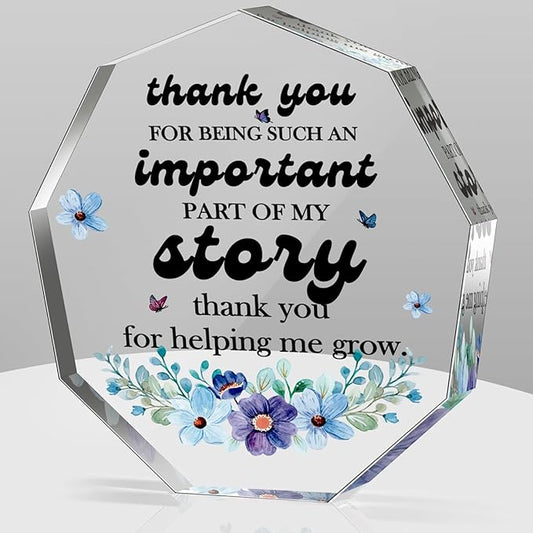 Teacher Appreciation Gifts for Women Men Teachers Day Appreciation Week Thank You Gifts Birthday Christmas Thanksgiving Gifts for Boss Leader Coworker Manager Coach Mom Teacher Acrylic Signs Plaques