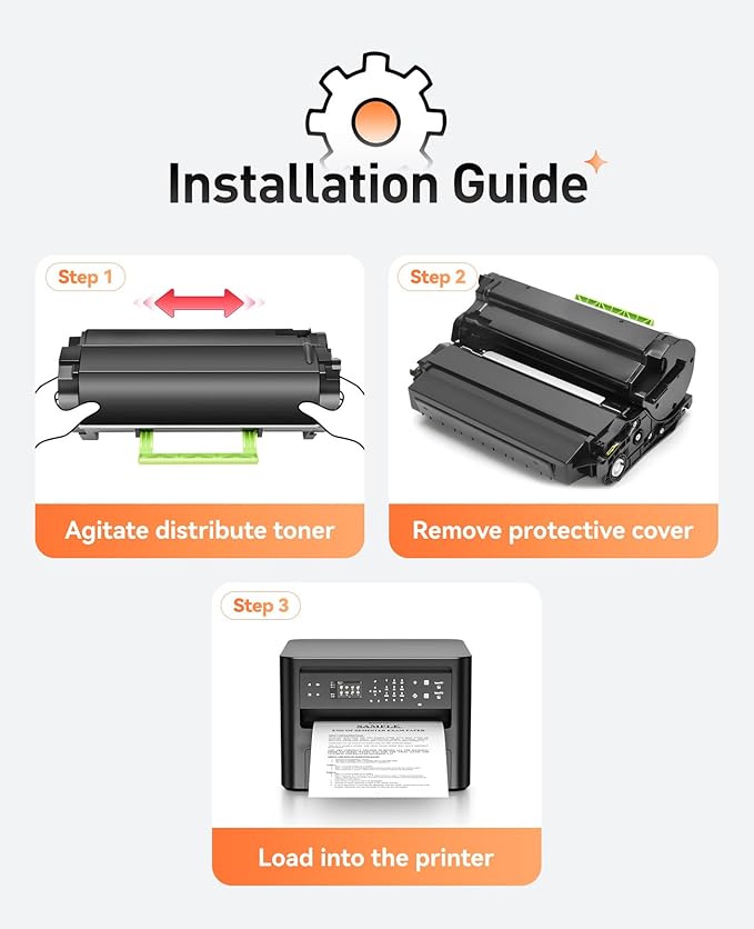 B2360 M11XH Toner Cartridge (with chip High Yield) 1-Pack Black Replacement for Dell B2360 M11XH Toner Compatible with Dell B2360 B2360d B2360dn B3460dn B3465dn B3465dnf Laser Printer Ink All-in-One