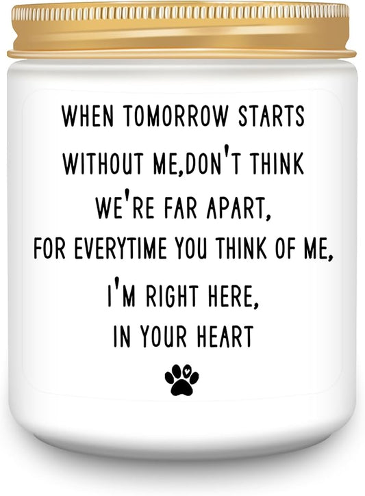 Homsolver Dog Memorial Gifts for Loss of Dog, Loss of Pet Sympathy Candle for Doggie Passing Away - Doggie Remembrance, Condolence Gift for Pet Lovers Friends Families