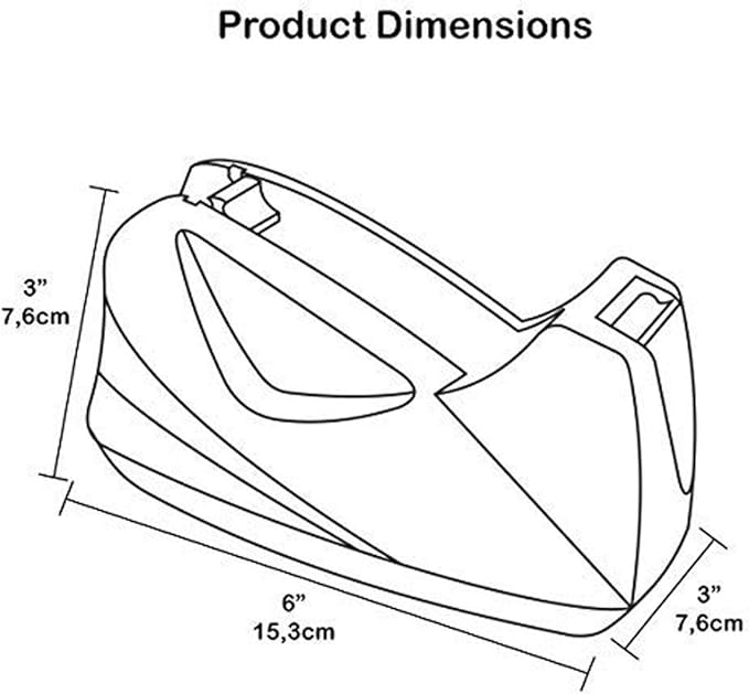 Acrimet Premium Desktop Tape Dispenser, Plastic, Non-Skid Base (Heavy Duty) (Black Color)