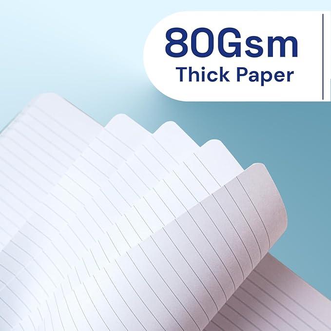 A4 Lined Journal Notebook, 8mm Ruled Notepad, Journaling for Writing, Work, School, Travel and Note Taking, Hardcover 160 Pages (80 Sheets) 8.27 x 11.6 inches (3 Pack Cornflower Blue)