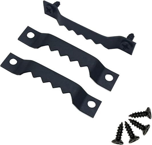 150 Pack Small Sawtooth Picture Hangers Steel Picture Hangers Picture Frames Hangers with Screws Picture Hang Solutions, for Hanging Clock Paintings Artwork Picture Frame Hook Photos (Black)