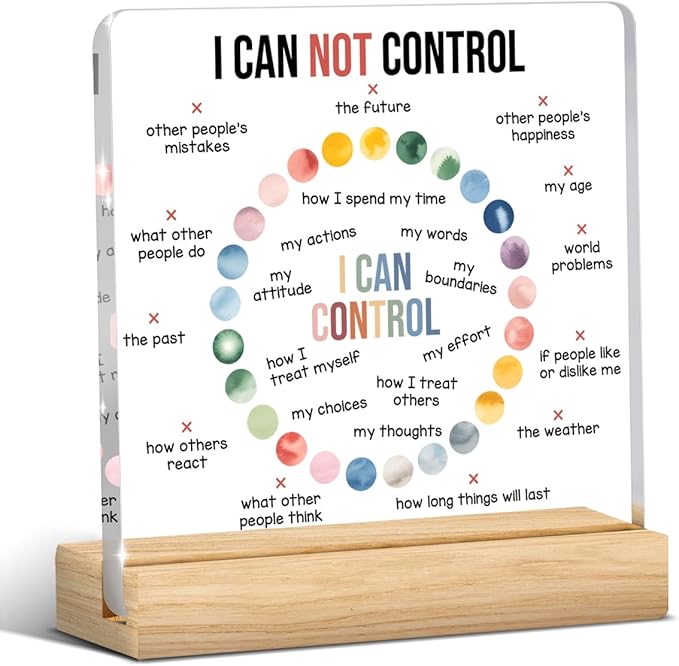 Therapy Office Decor, Mental Health Office Desk Decor, Therapist Offices Must Haves, Mental Health Gifts for Women School Counselor Psychologist Therapist, Acrylic Sign for Halloween Christmas Gift