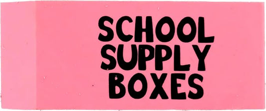 School Supply Boxes | Pink Wedge Erasers | 60 Pack | Smudge-Free and Durable