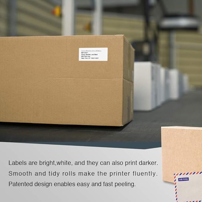 BETCKEY - Compatible DYMO 99019 (2-5/16" x 7-1/2") Large Lever Arch File Labels, Compatible with DYMO Labelwriter 450, 4XL, NOT Fit 550 & 5XL [1 Roll/150 Labels]